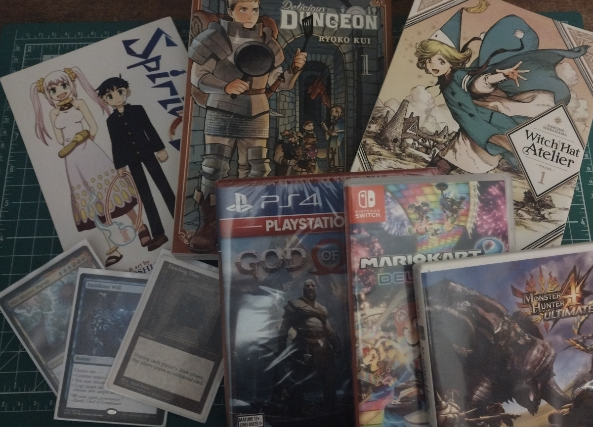 My hobbies: manga, mtg, and games